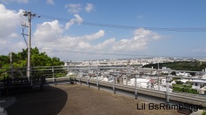 A view of Okinawa from a hilltop